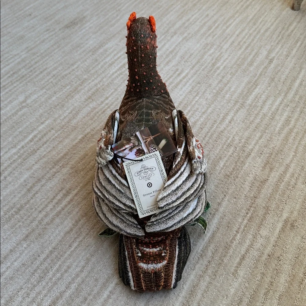 John Derian for Target Beaded Grouse Pillow 2025 Fall